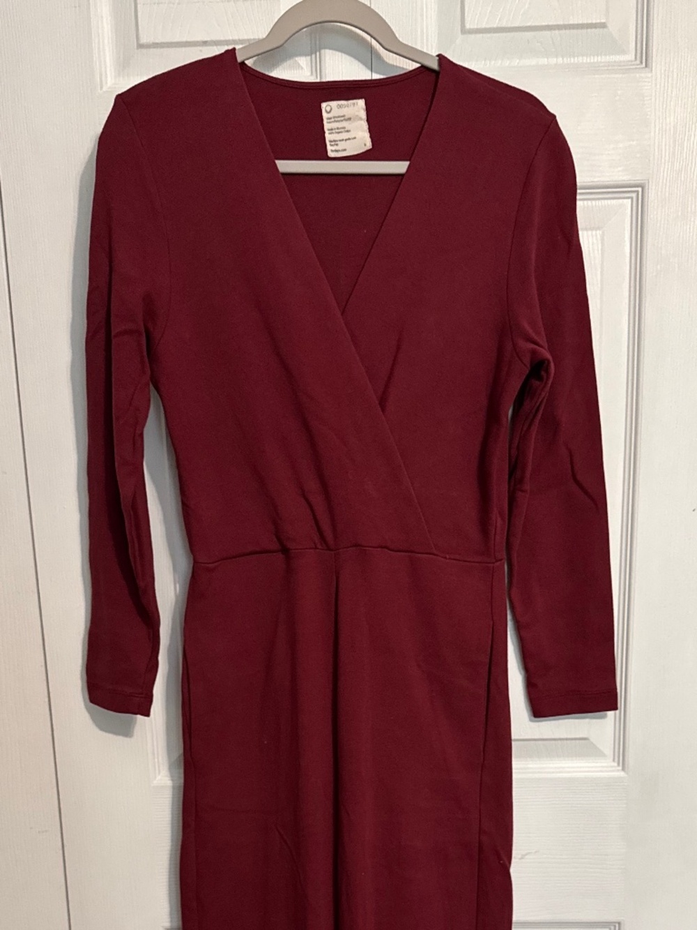 For Days 100% Organic Cotton Long Sleeve Red Jumpsuit
